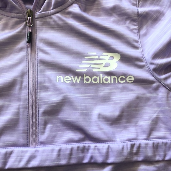New Balance 1/4 Zip Running Jacket in Purple Heather Size M - Picture 6 of 12